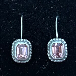 Pretty purple stone earrings.